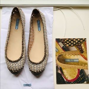 Prada Calzature Donna Flats size 37 1/2 (6 in US)